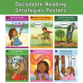 Cedar School Decodables Posters Decodable Reading Strategies Set of Six
