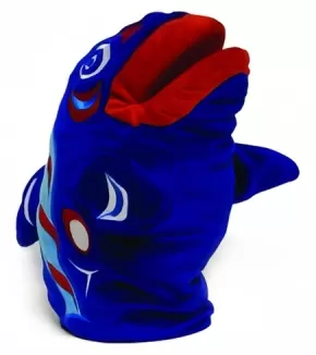First Nations Hand Puppet Streamer the Salmon