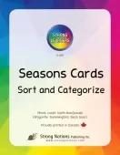 ON SALE - Strong Learners Sort and Categorize Cards Seasons